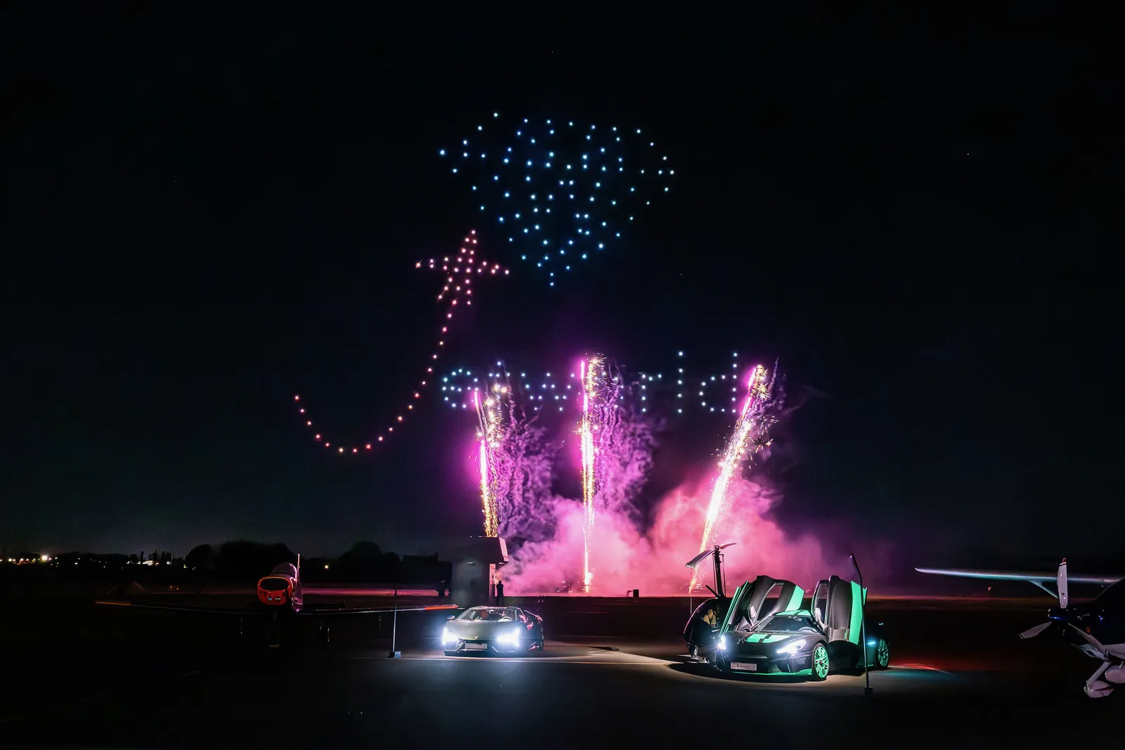 Aerora drone light show