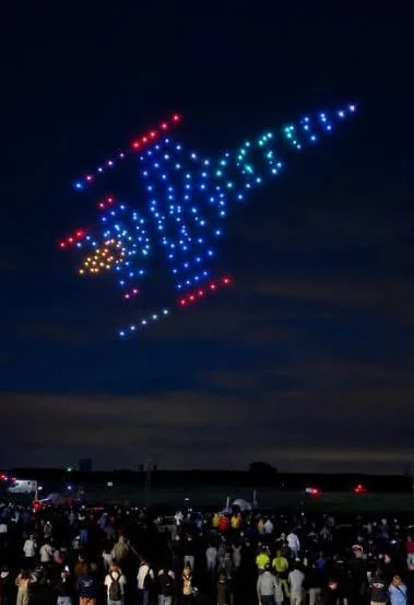 Aerora drone show at Sanicole Airshow