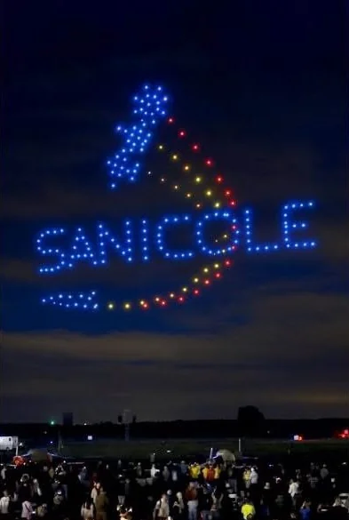 Aerora drone show at Sanicole Airshow